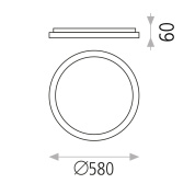потолочный светильник с регулировкой яркости, чёрный
