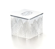 контейнер для ватных дисков из прозрачного рельефного стекла