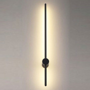 бра с вертикальной подсветкой черный