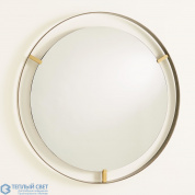 Floating Mirror-Brass Clips-Bronze Rim Global Views зеркало