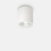 уличный потолочный светильник белого цвета цилиндрической формы IP44