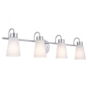 Erma 28" 4 Light Vanity Light Brushed Nickel настенный светильник 55127NI Kichler