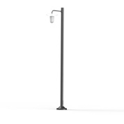 фонарный столб с плафоном белого цвета