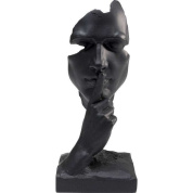 53684 Object Quiet Face черный 31cm Kare design декор