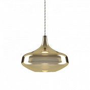 подвесной светильник куполообразной формы золотистого цвета