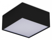 накладной потолочный светильник квадратной формы в черном корпусе