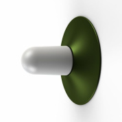 настенное бра зелёного цвета с металлическим отражателем