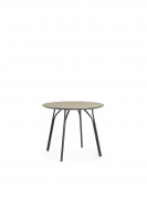 Tree dining table 90 cm Beige/black Woud, стол