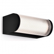 накладной настенный светильник прямоугольной формы с рифленым рассеивателем