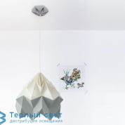 MOTH подвесной светильник Studio Snowpuppe Мотылек биколор белый / серый + шнур белый + серый кронуппе