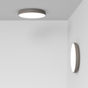 Rotaliana Venere W2 PL LED дизайнерский светильник круглой формы для стены и потолка серо-голубой 1VEW2000W6ZL0