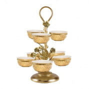 Taormina gold pistachios holder - 8 bowls чаша, Villari
