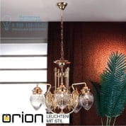 Люстра Orion Budapest LU 1440/5 gold/411 klar-Schliff