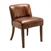 107009 Dining Chair Barnes tobacco leather стул Eichholtz