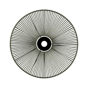 подвес с абажуром зелёно-чёрный, непрозрачный