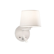 A8202082B ACB Lamp лампа для чтения STILO 16/8202 с USB-подключением E27 IP20, белый
