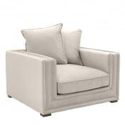 110820 Chair Menorca stone grey кресло Eichholtz
