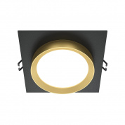 Hoop Maytoni встраиваемый светильник DL086-GX53-SQ-BG черный с золотом