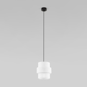 подвесной светильник с цилиндрическим стеклянным плафоном