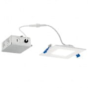Direct-to-Ceiling 4" Square Slim 2700K LED Downlight White встраиваемый потолочный светильник DLSL04S2790WHT Kichler