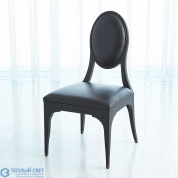 Harlow Chair-Black w/Black Leather Global Views кресло