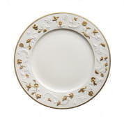Taormina white & gold lay plate 0004842-402 тарелка, Villari