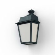 настенный фонарь с корпусом зелёного оттенка