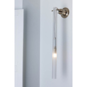 настенный светильник с LED-подсветкой и никелированным корпусом