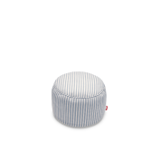 пуф вязаный серо-голубого оттенка