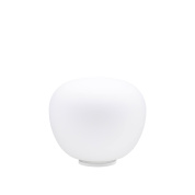 прикроватная лампа с тканевым абажуром и рифлёным основанием