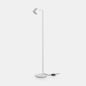 напольный светильник торшер с тонким корпусом и направленным светом для локального освещения