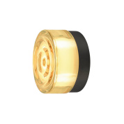 настенно-потолочный светильник круглой формы с золотистым декоративным диском