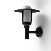 настенное бра с купольным плафоном чёрного цвета