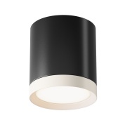 потолочный светильник комбинированной черно-белой расцветки