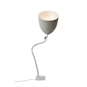 IN-ES070014G-B In-es Artdesign Flower напольный светильник с чашеобразным плафоном и бежевым внутренним покрытием