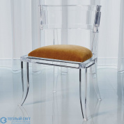 Klismos Acrylic Chair-Brown Sugar Global Views кресло