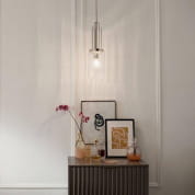 Kimrose 1 Light Mini Pendant with Clear Fluted Glass Polished Nickel подвесной светильник 52414PN Kichler