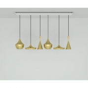 Beat LED Brass Range Linear Tom Dixon, подвесной светильник