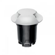 круглый уличный аплайт с четырёхсекторной распределяющей головкой