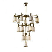 Gilda 19 light chandelier - white & gold люстра, Villari