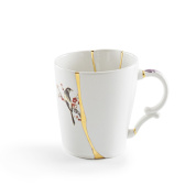 SE09653 Seletti Kintsugi фарфоровая кружка с элементами кинцуги и декоративным узором