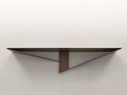 Albatros Прямоугольный настенный консольный стол из окрашенного металла Tonin Casa