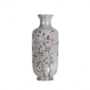 Dafne small vase - pearly grey & platinum ваза, Villari