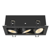 1007567 SLV KADUX 3 LED светильник встраиваемый 20Вт с LED 3000К, 2350лм, 38°, CRI>90, димм., черный