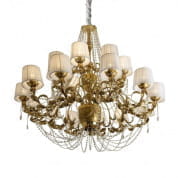 Josephine chandelier - 20 lights - gold люстра, Villari