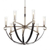Artem 34" 7 Light Chandelier with Clear Glass Cylinders Classic Pewter люстра 52016CLP Kichler