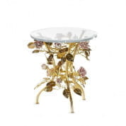 Maire-antoinette coffee table 50 cm - gold & pink столик, Villari
