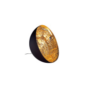 торшер с дисковым отражателем золотистого оттенка