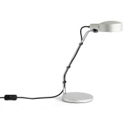 настольная лампа с купольным плафоном на гибкой ножке из алюминия