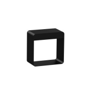 настольная лампа с квадратным металлическим корпусом чёрного цвета